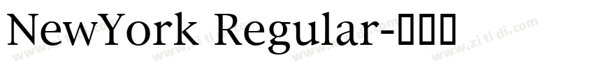 NewYork Regular字体转换